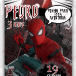 Convite animado Homem aranha