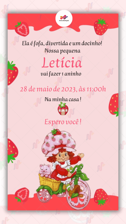 Convite digital Moranguinho