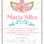 Convite Virtual Unicórnio