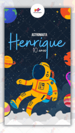 Convite Animado Plus Astronauta