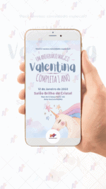 Convite Virtual Unicórnio - Imagem 2