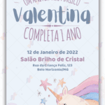 Convite Virtual Unicórnio