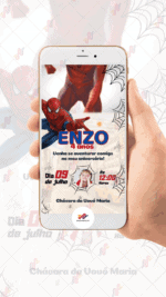 Convite animado Homem aranha - Imagem 2