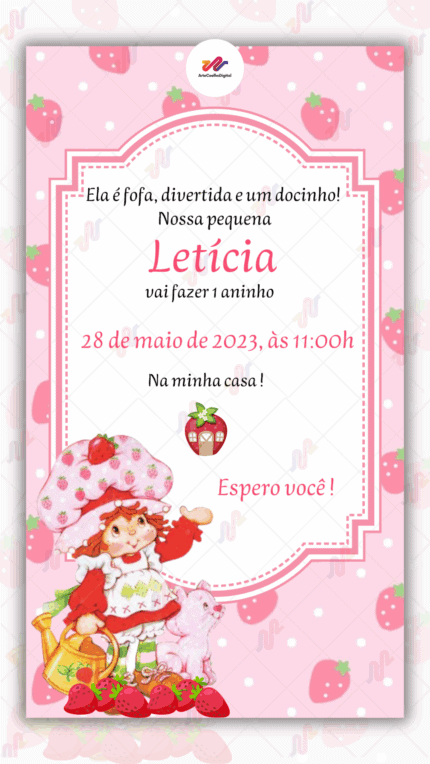 Convite digital Moranguinho