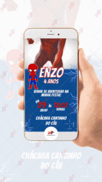 Convite animado Homem aranha - Imagem 2