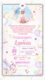 Convite Virtual  Unicórnio