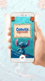 Convite Animado Plus Lilo e Stitch - Imagem 2