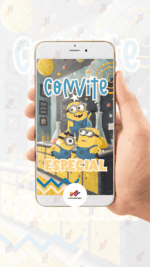 Convite animado Plus Minions - Imagem 2