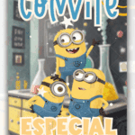 Convite animado Plus Minions