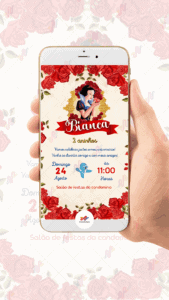 Convite digital Branca de neve - Imagem 2