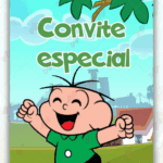 Convite Animado Cebolinha Turma da Monica