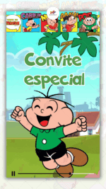 Convite Animado Cebolinha Turma da Monica