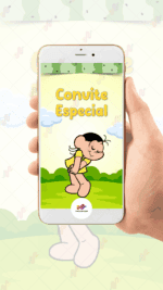 Convite Animado Magali, Turma da Monica - Imagem 2