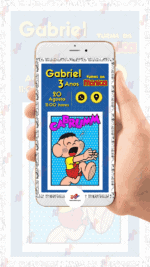 Convite Interativo Cascão - Turma da Monica - Imagem 2