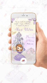 Convite digital Princesa Sofia - Imagem 2