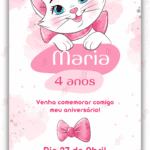 Convite digital Gata Marie