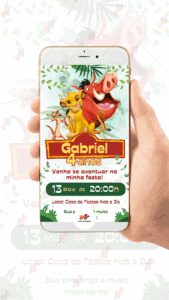 Convite digital Rei Leão - Imagem 2