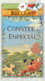 Convite Animado Rei leão