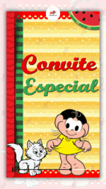 Convite Animado Magali Turma da Monica
