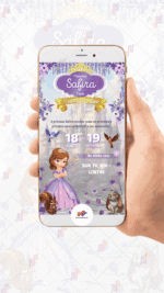 Convite digital Princesa Sofia - Imagem 2