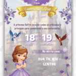Convite digital Princesa Sofia