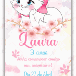 Convite digital Gata Marie