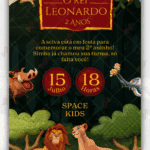 Convite digital Rei Leão