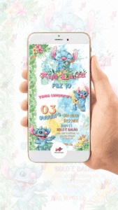 Convite Digital Lilo e Stitch - Imagem 2