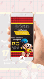 Convite Digital Cascão - Turma da Monica - Imagem 2