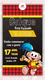 Convite Digital Cascão - Turma da Monica