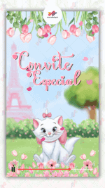 Convite Animado Plus Gata Marie