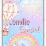 Convite Animado Plus Unicórnio