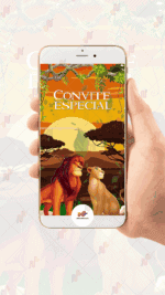 Convite Animado Plus Rei leão - Imagem 2