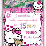 Convite Animado Simples Hello Kitty