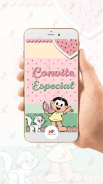 Convite Animado Magali Candy Turma da Monica - Imagem 2