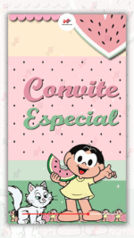 Convite Animado Magali Candy Turma da Monica