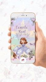 Convite Animado Princesa Sofia - Imagem 2