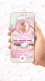 Convite Digital Hello Kitty - Imagem 2