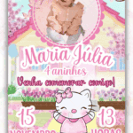 Convite Digital Hello Kitty