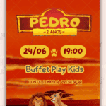 Convite digital Rei Leão