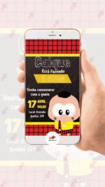 Convite Digital Cascão - Turma da Monica toy - Imagem 2