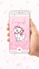 Convite Animado Plus Gata Marie - Imagem 2