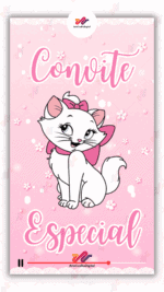 Convite Animado Plus Gata Marie