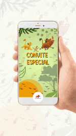 Convite Animado Plus Rei leão - Imagem 2