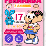 Convite Interativo Turma da Monica