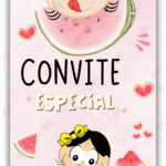 Convite Animado Magali Candy Turma da Monica