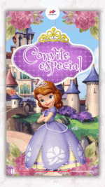 Convite Animado Princesa Sofia