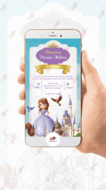 Convite digital Princesa Sofia - Imagem 2
