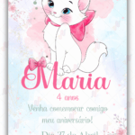 Convite digital Gata Marie