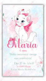 Convite digital Gata Marie
